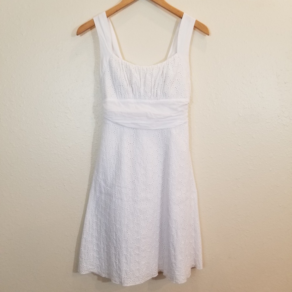 SALE 3/$15 B. Smart White Eyelet Dress Sz 6